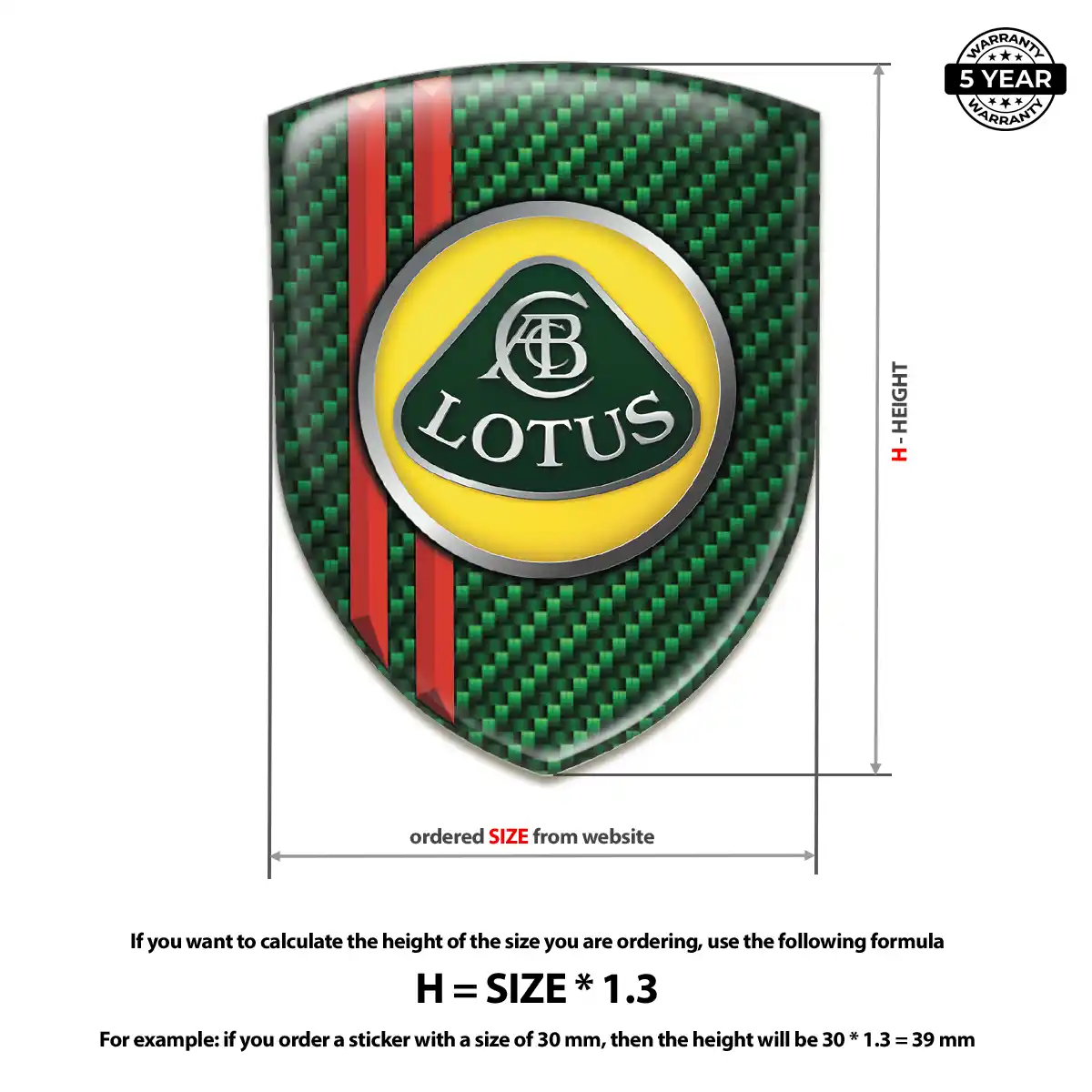 Lotus Automotive Logo Sticker Sleek Style