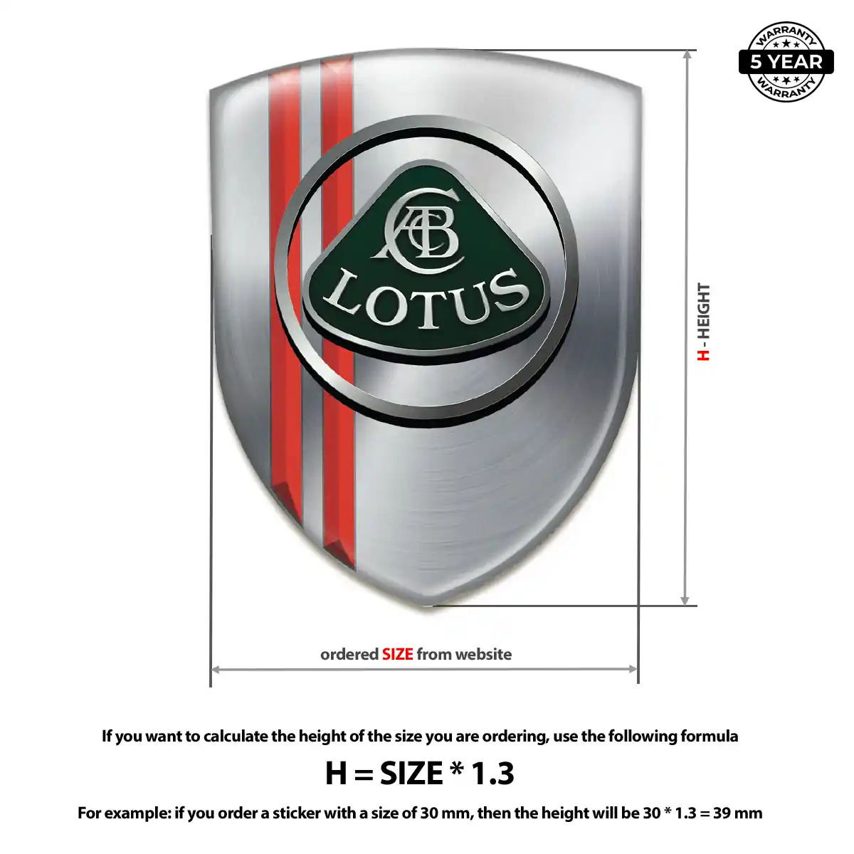 Lotus Automotive Logo Sticker Superior Craft