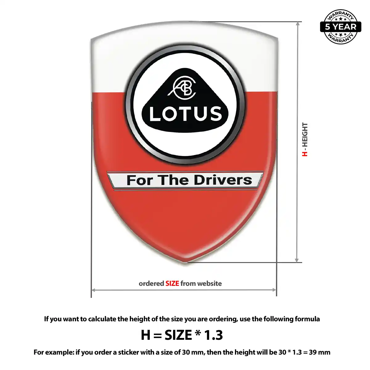 Lotus Automotive Resin Decal Exclusive Series