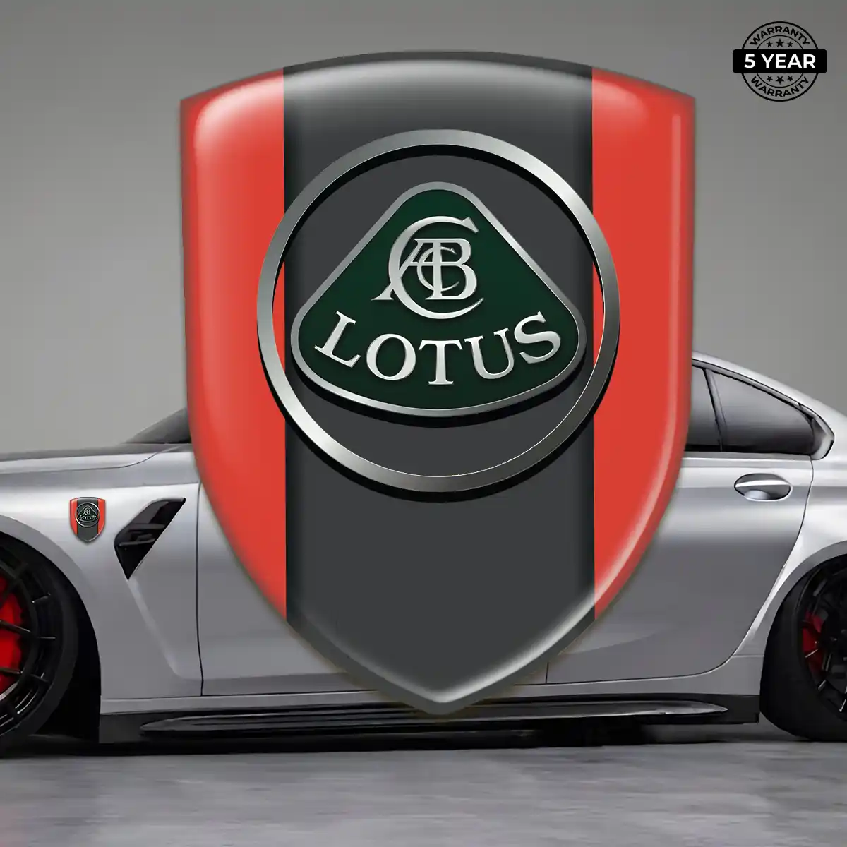 Lotus Automotive Resin Decal Refined Design