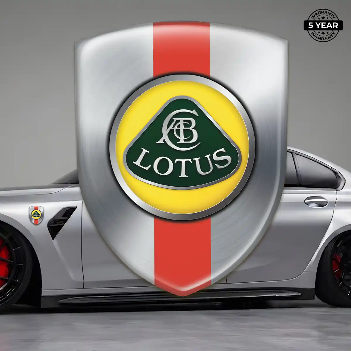 Lotus Automotive Resin Decal Sleek Style