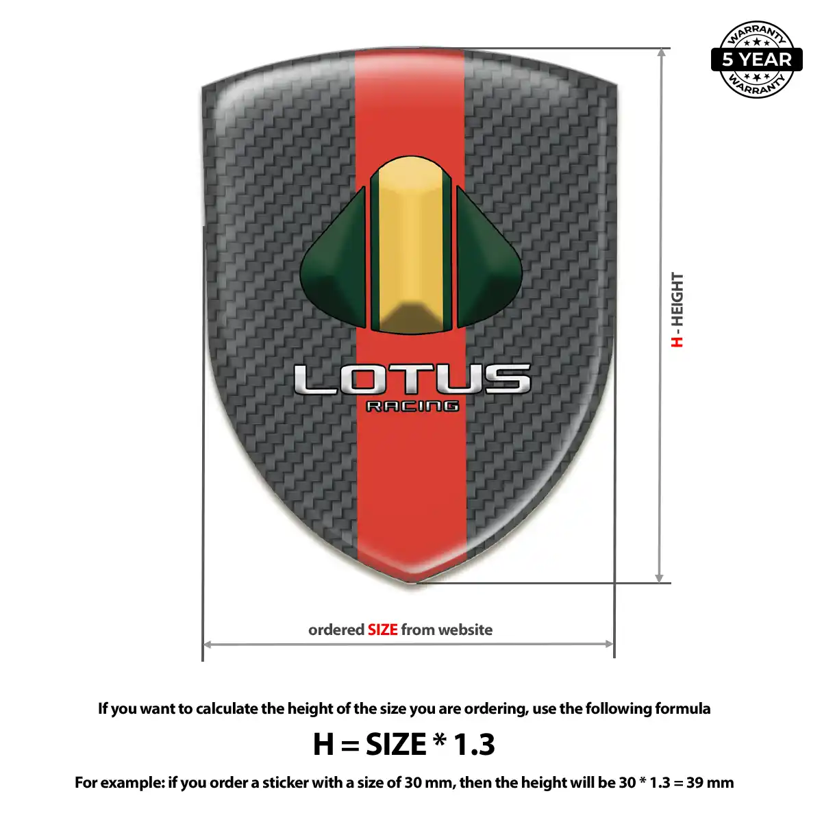 Lotus Badge Resin Luxe