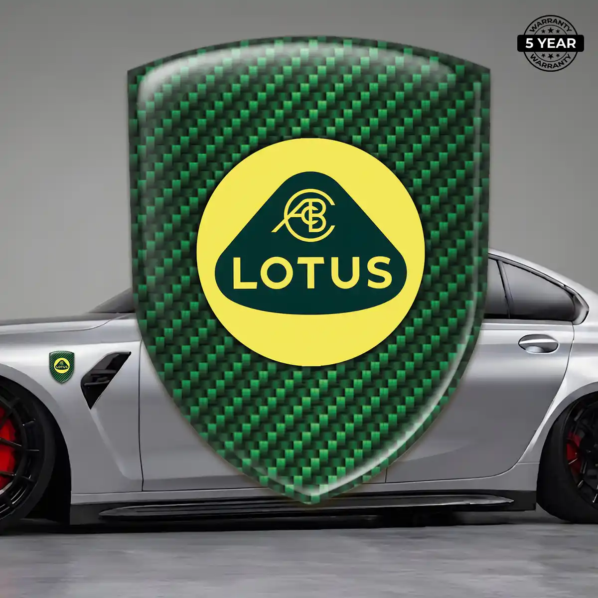 Lotus Car Badge Sticker Interior Elegance