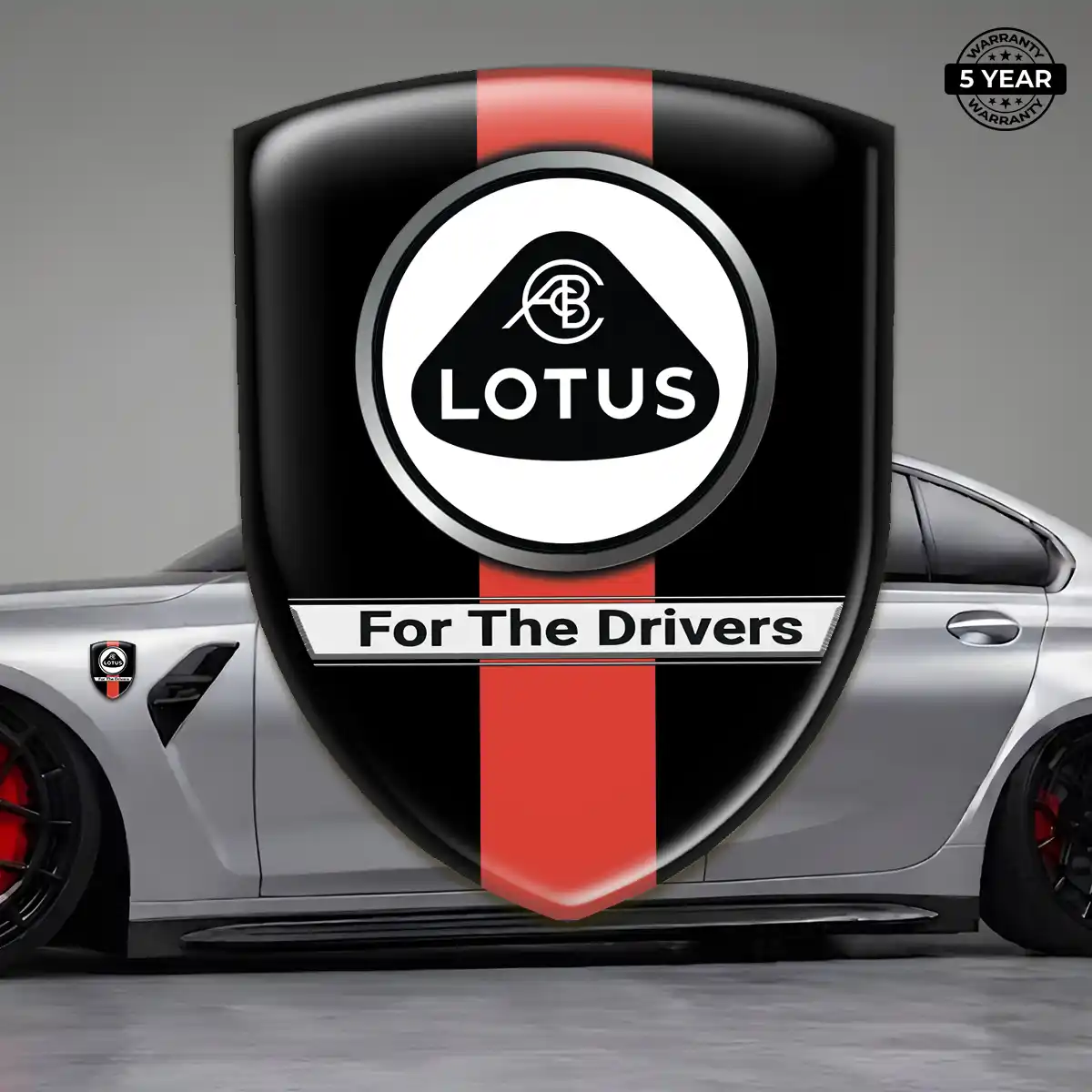 Lotus Car Badge Sticker Interior Luxe