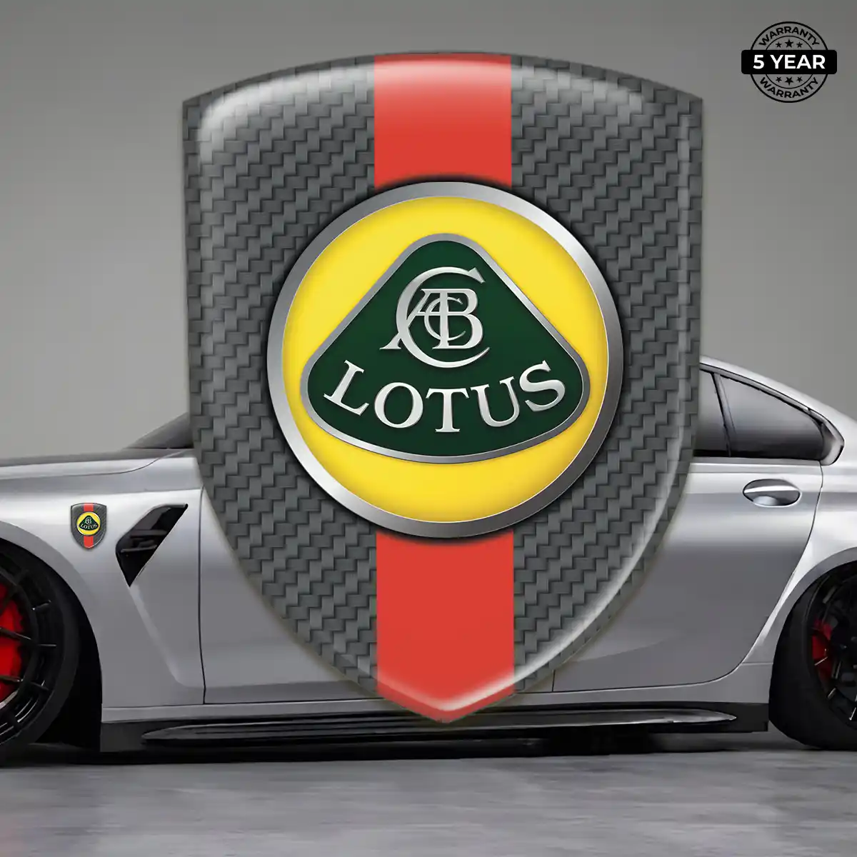 Lotus Car Badge Sticker Prestige Line