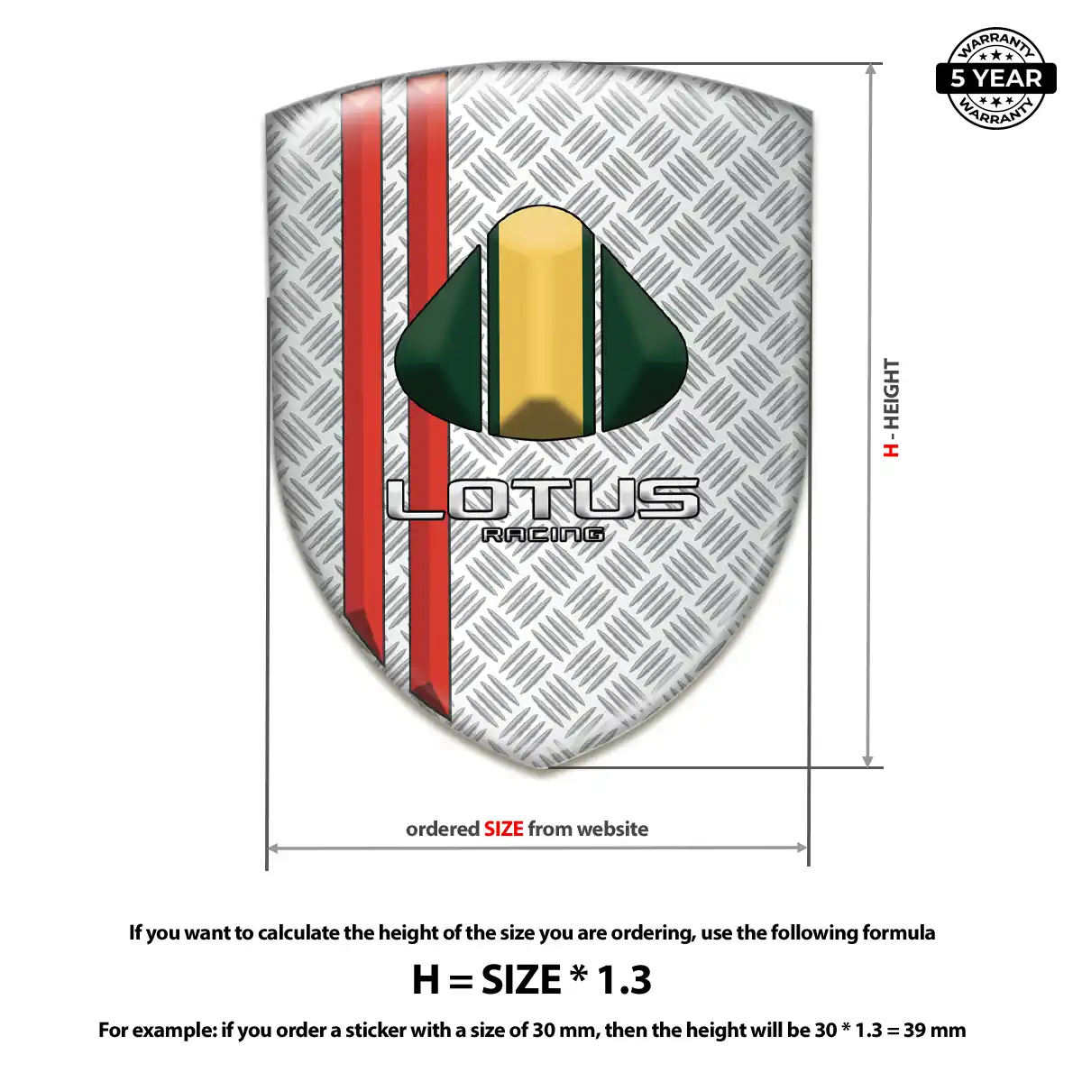 Lotus Car Badge Sticker Prime Quality