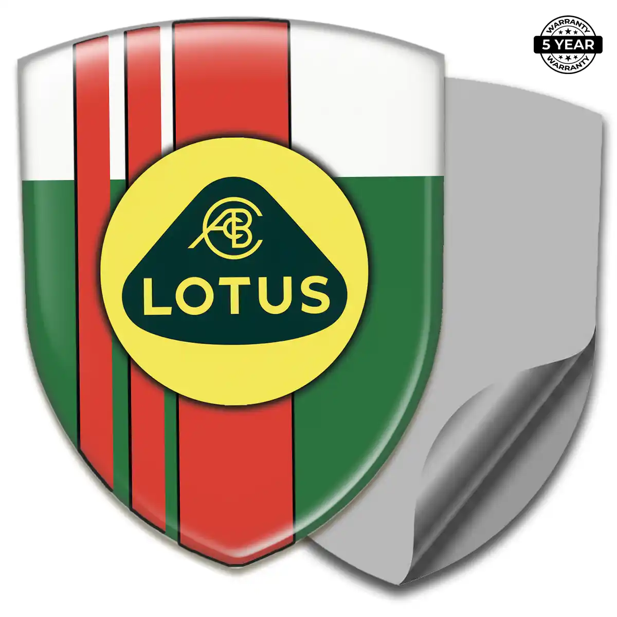 Lotus Car Badge Sticker Resin Luxe