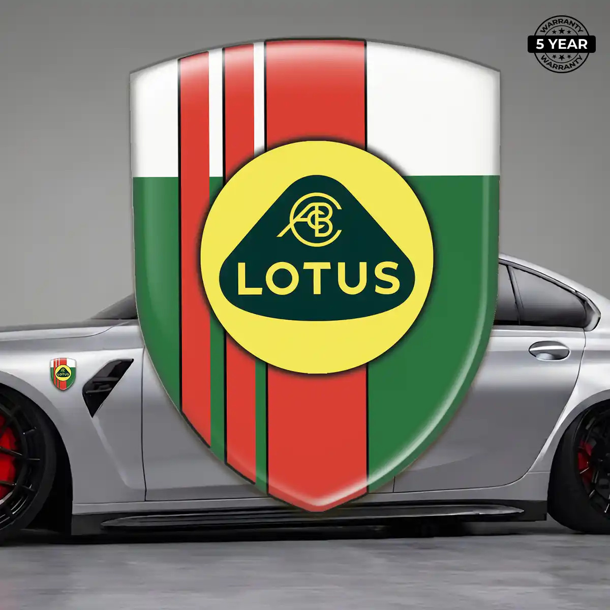 Lotus Car Badge Sticker Resin Luxe