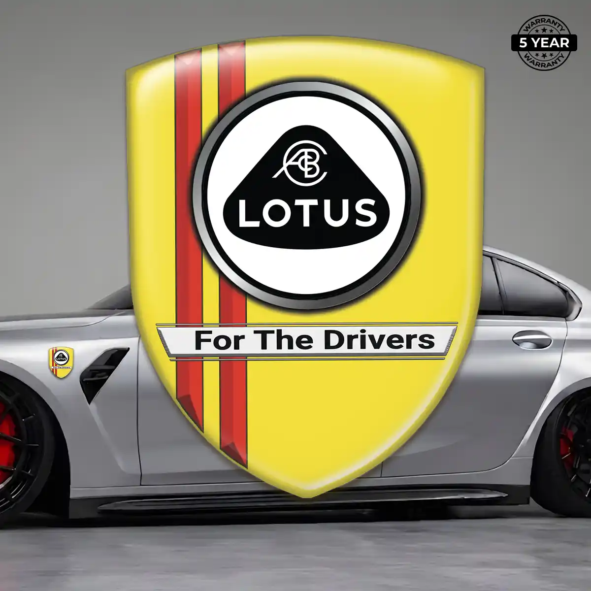 Lotus Car Emblem Decal Elite Finish