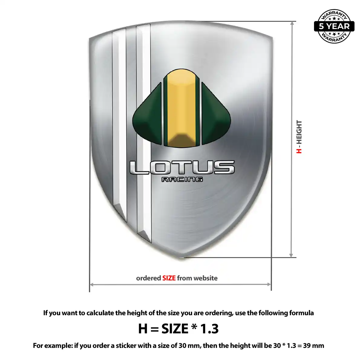 Lotus Car Emblem Decal Exclusive Series