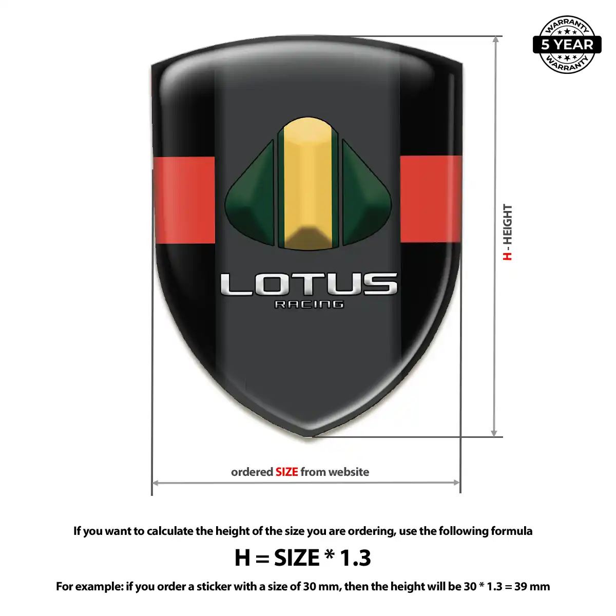 Lotus Car Emblem Decal Interior Elegance