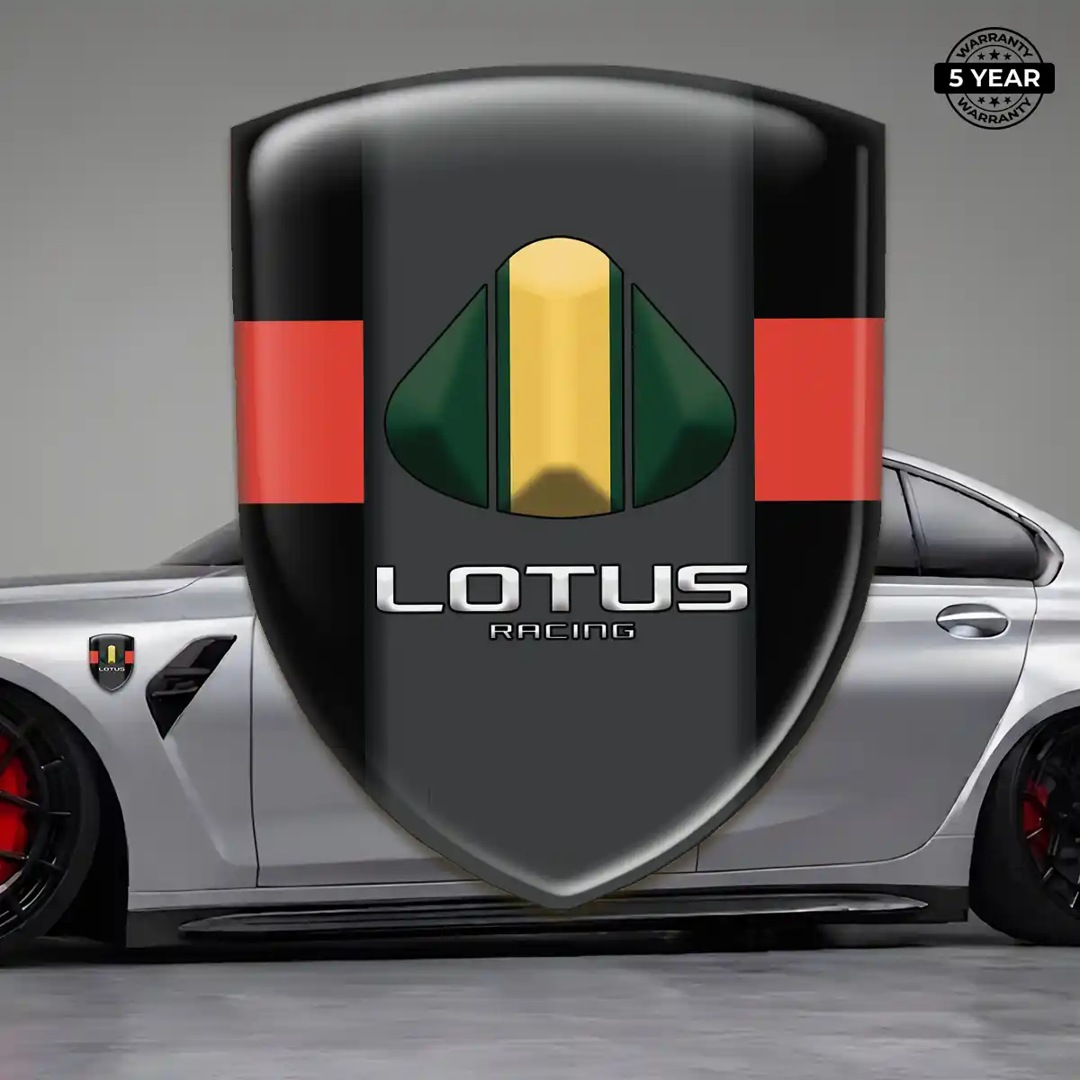 Lotus Car Emblem Decal Interior Elegance