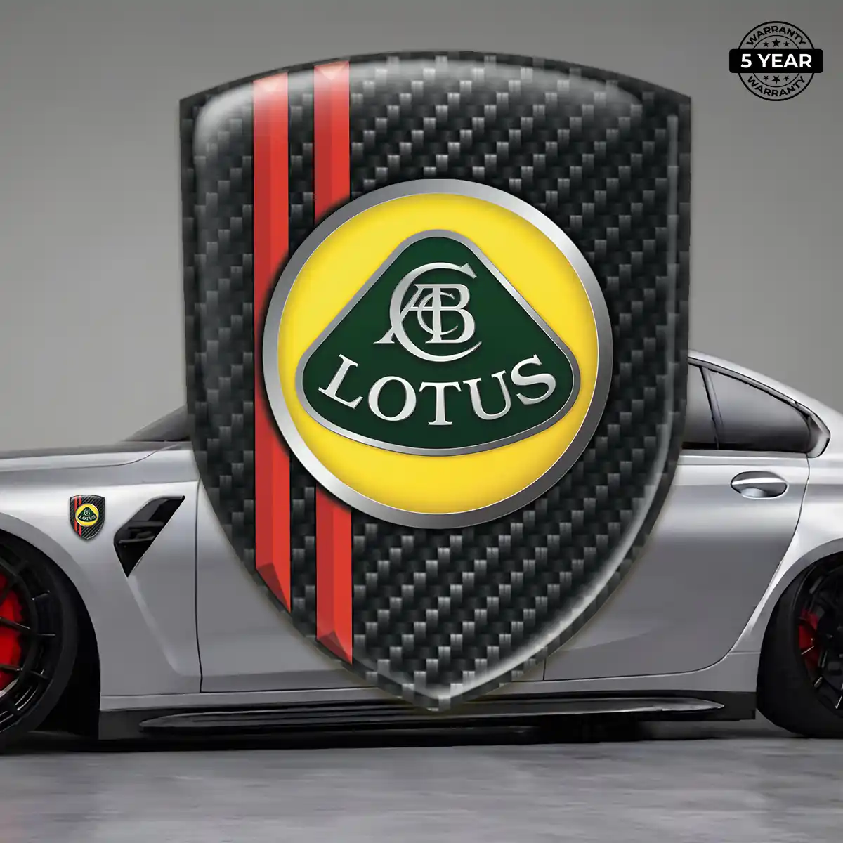 Lotus Car Emblem Decal Interior Luxe