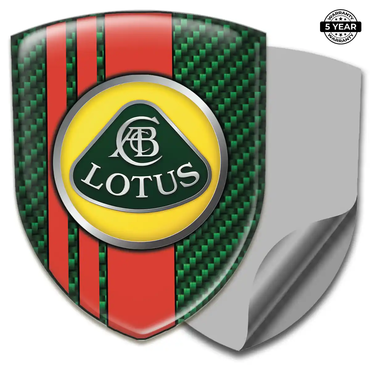Lotus Car Emblem Decal Premium Dome