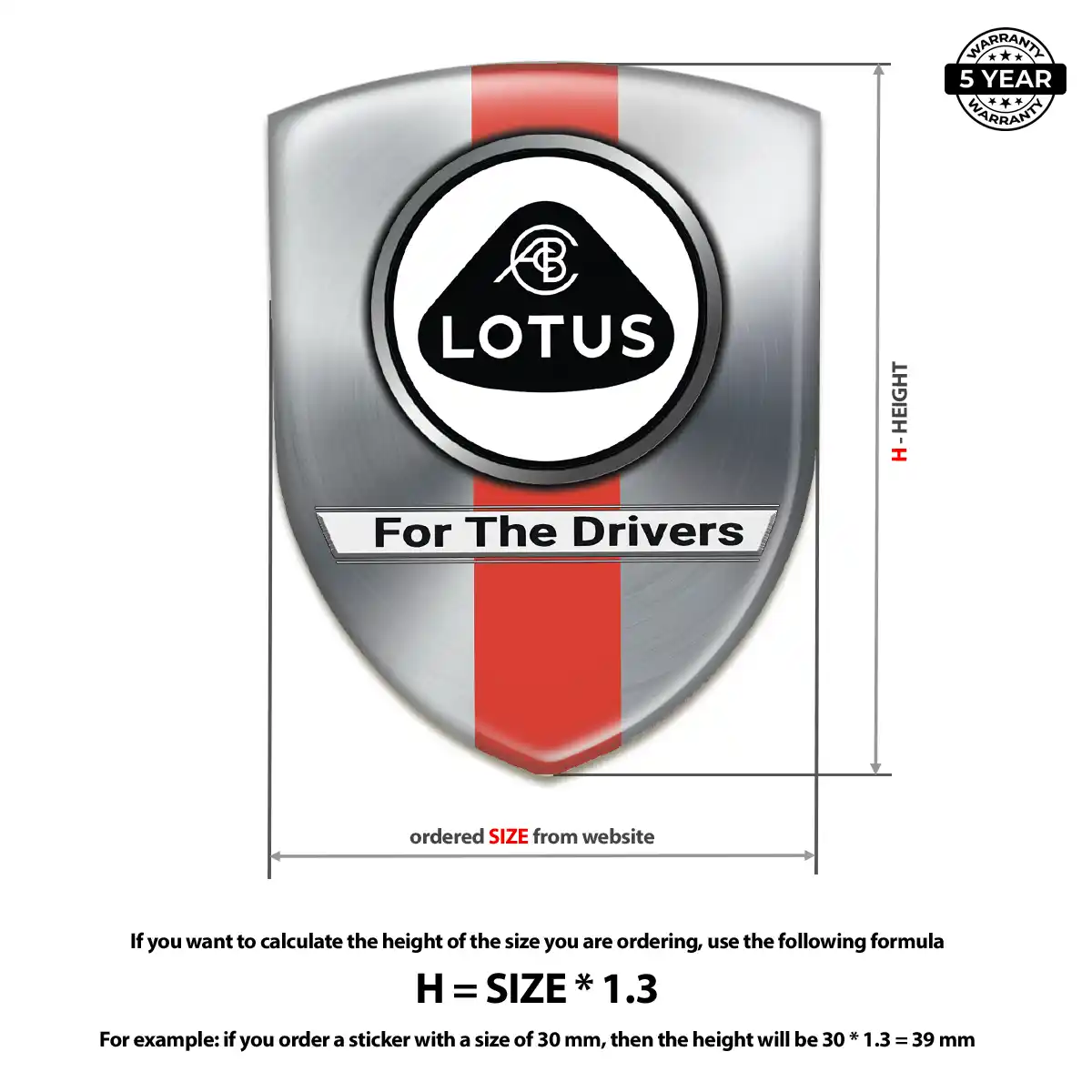 Lotus Car Emblem Decal Prime Quality