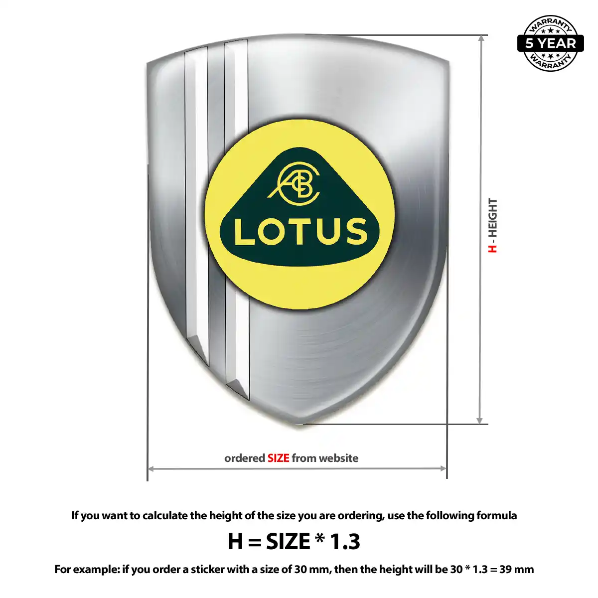 Lotus Car Emblem Decal Refined Design