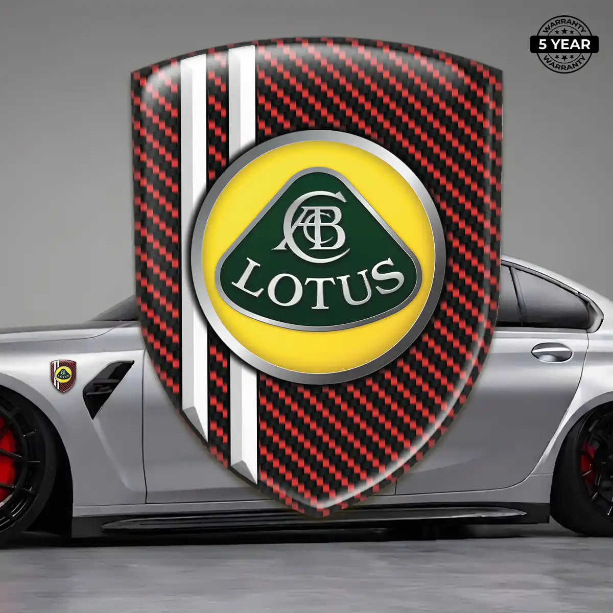 Lotus Car Emblem Decal Resin Luxe
