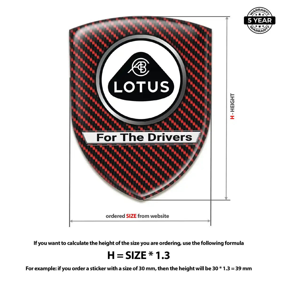 Lotus Car Emblem Decal Sleek Style