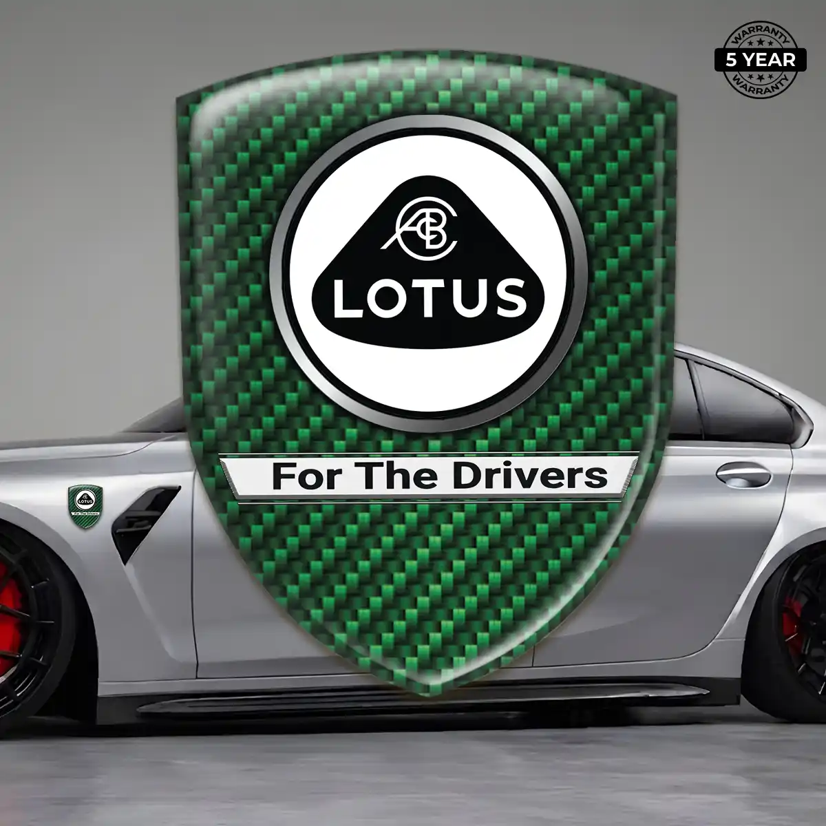 Lotus Car Emblem Overlay Cabin Style