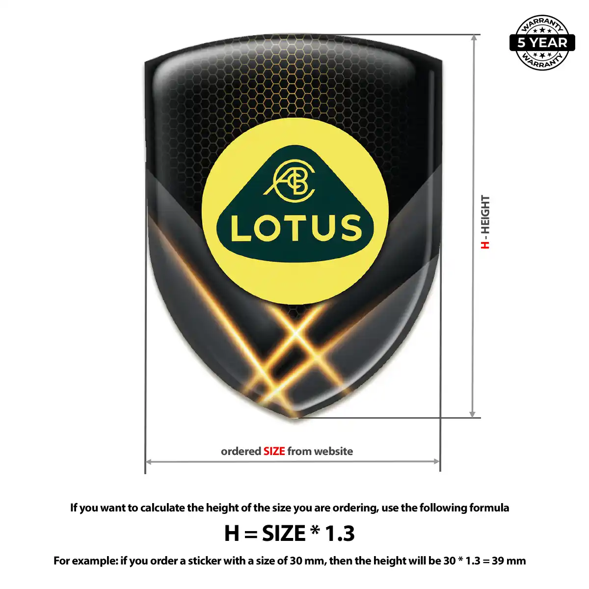 Lotus Car Emblem Overlay Exclusive Series