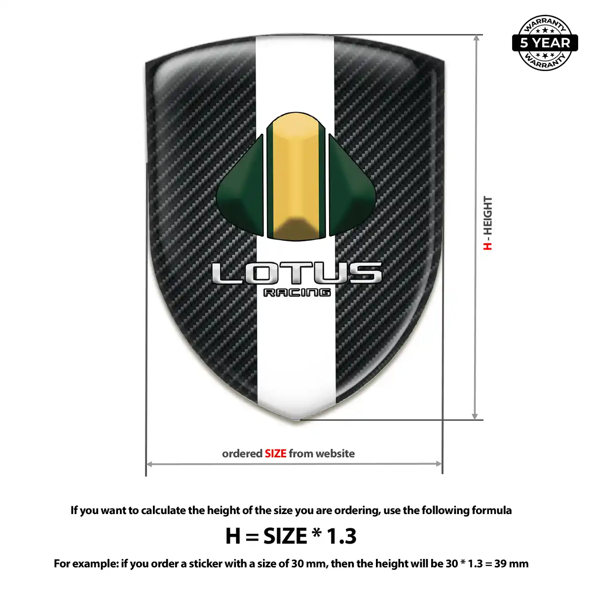 Lotus Car Emblem Overlay Noble Edition