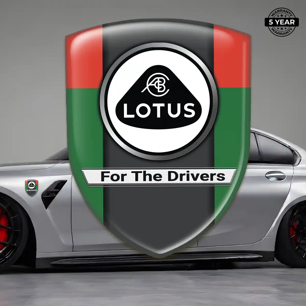 Lotus Car Emblem Overlay Premium Dome
