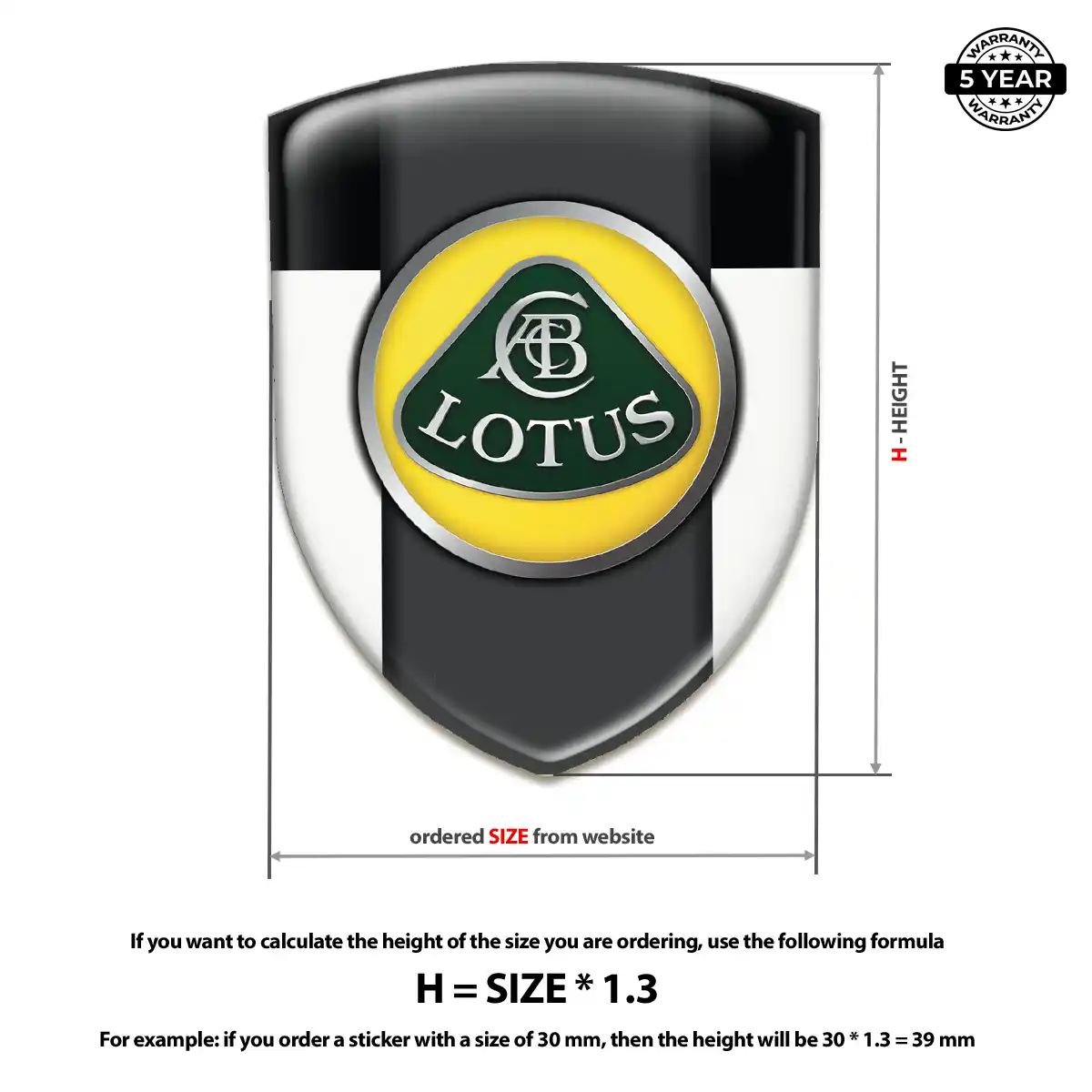 Lotus Car Emblem Overlay Signature Grade