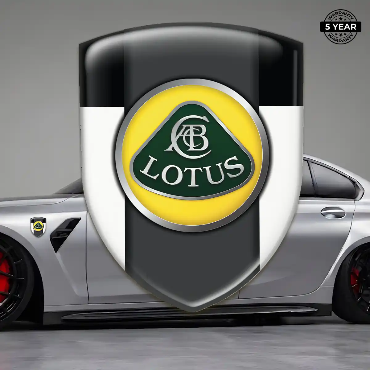 Lotus Car Emblem Overlay Signature Grade