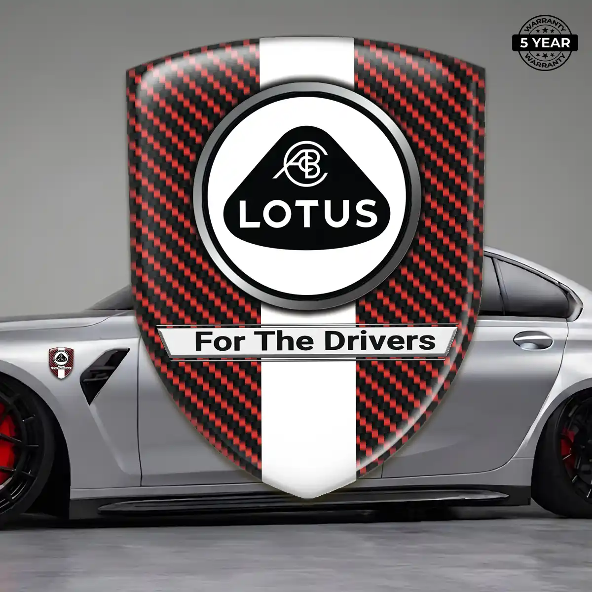 Lotus Car Emblem Sticker Cabin Style