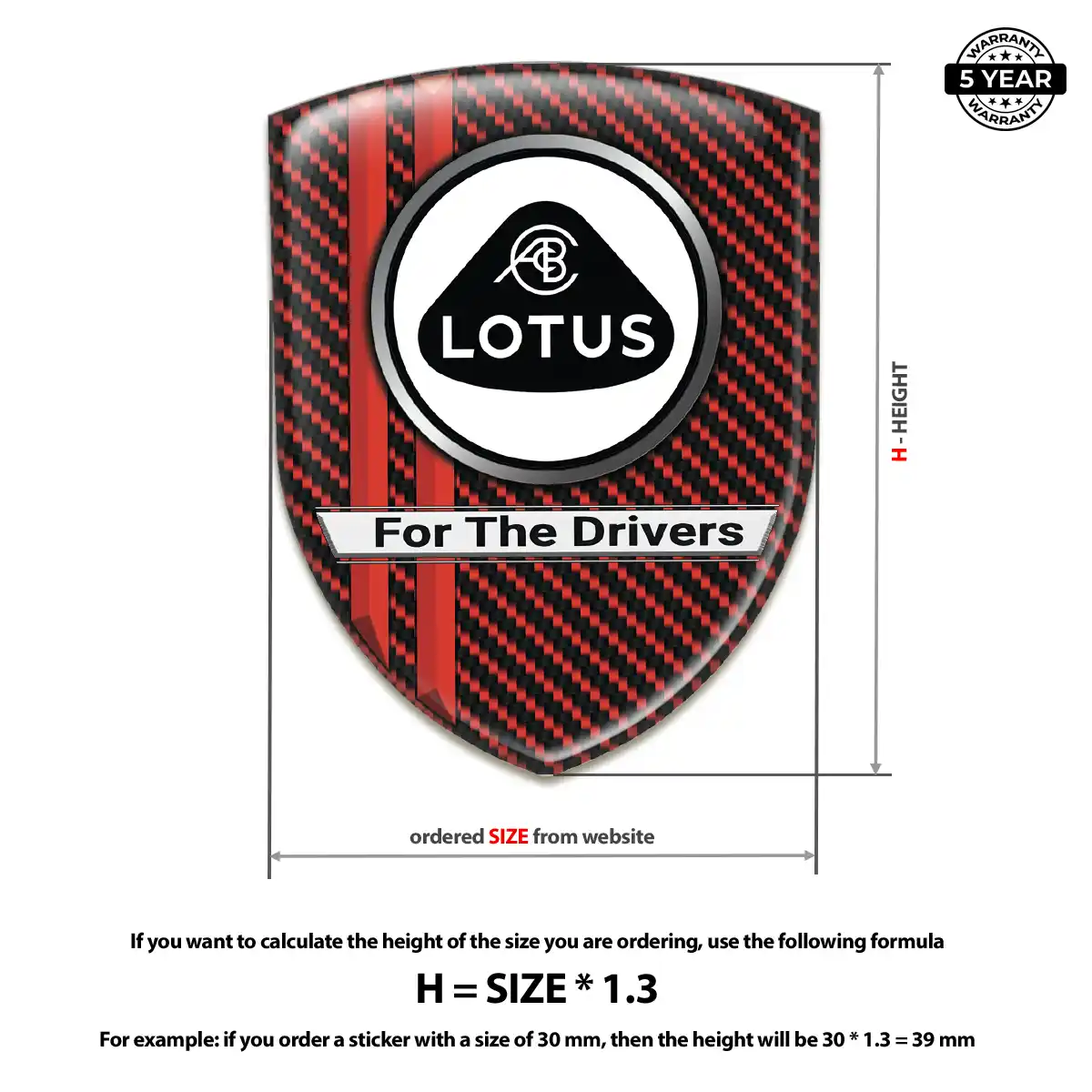 Lotus Car Emblem Sticker Exclusive Series