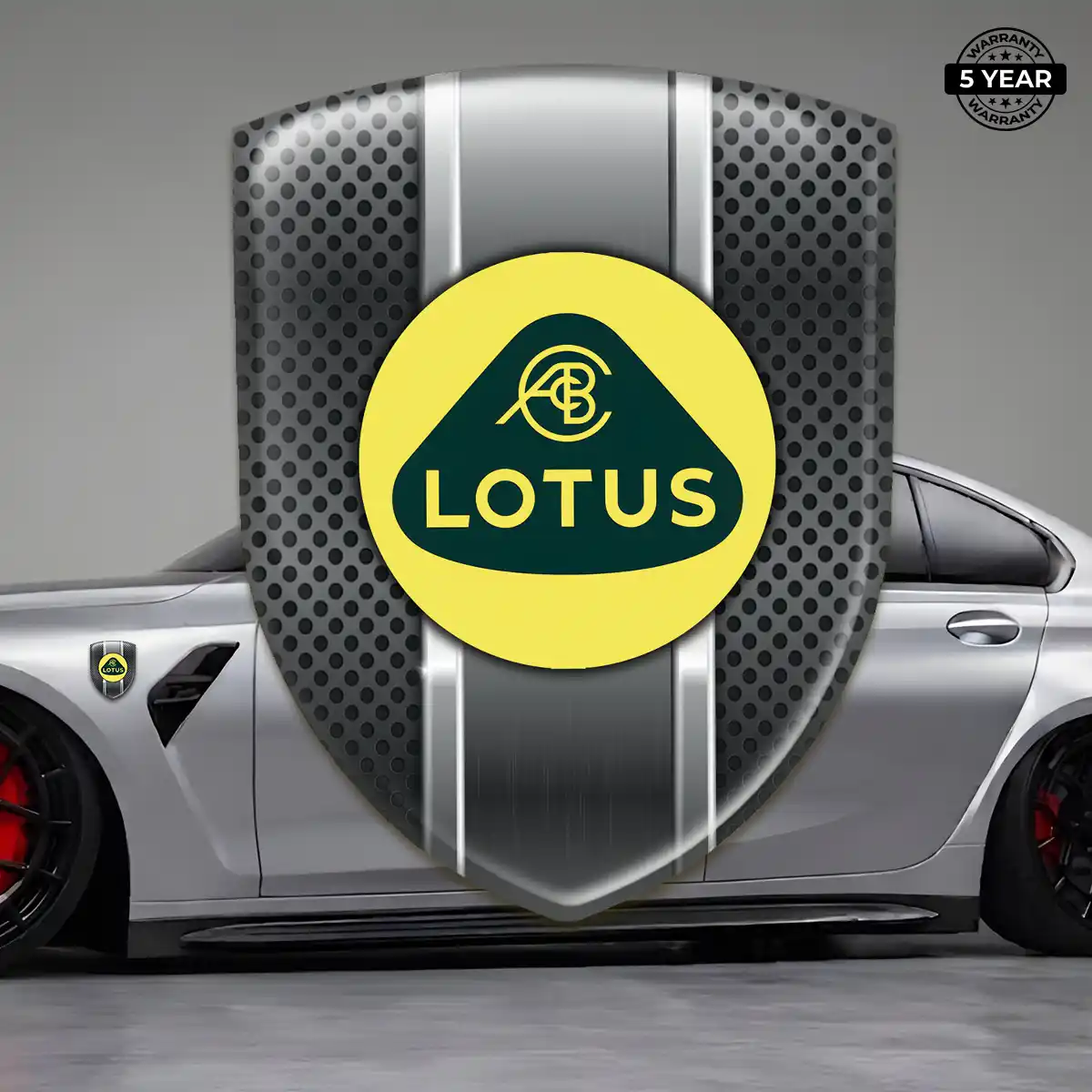 Lotus Car Emblem Sticker Interior Elegance