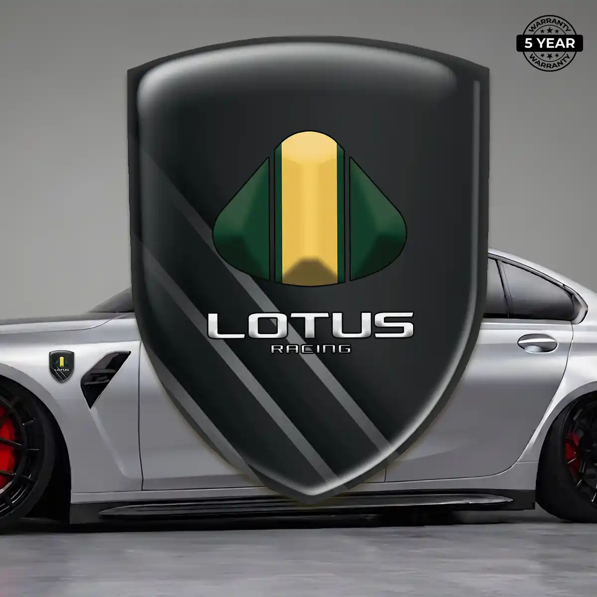 Lotus Car Emblem Sticker Premium Dome