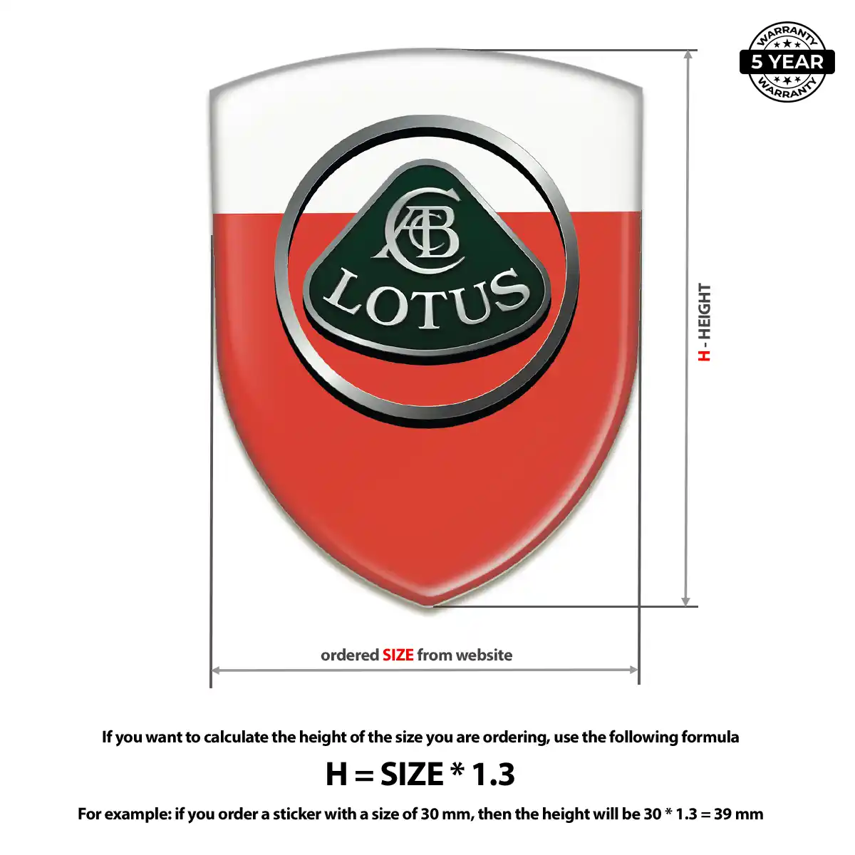 Lotus Car Emblem Sticker Sleek Style