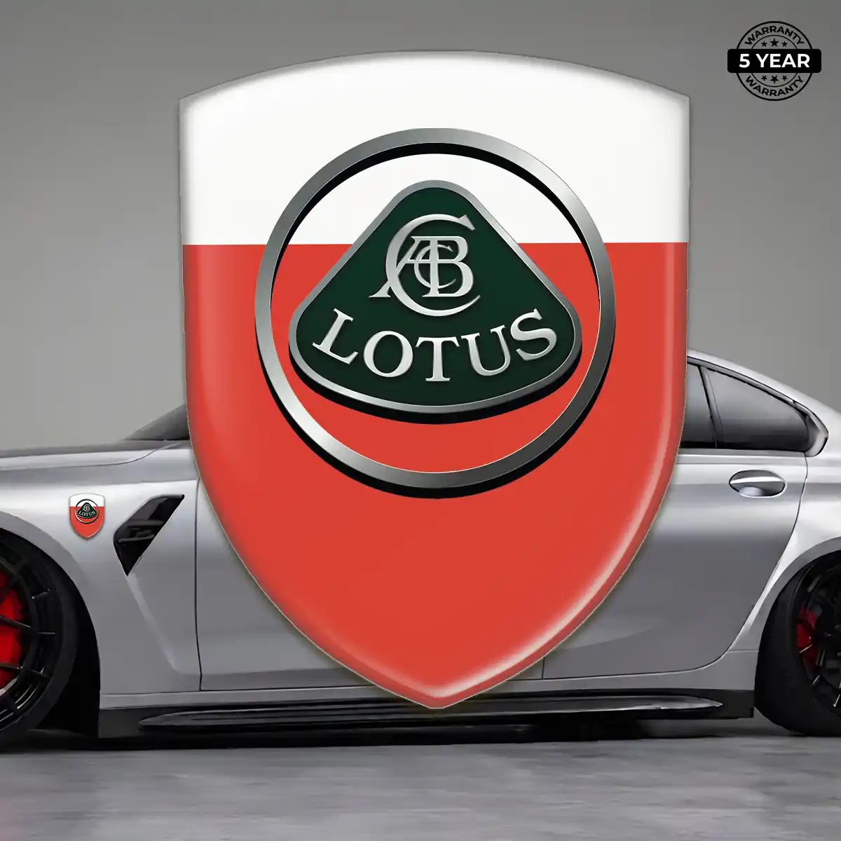 Lotus Car Emblem Sticker Sleek Style