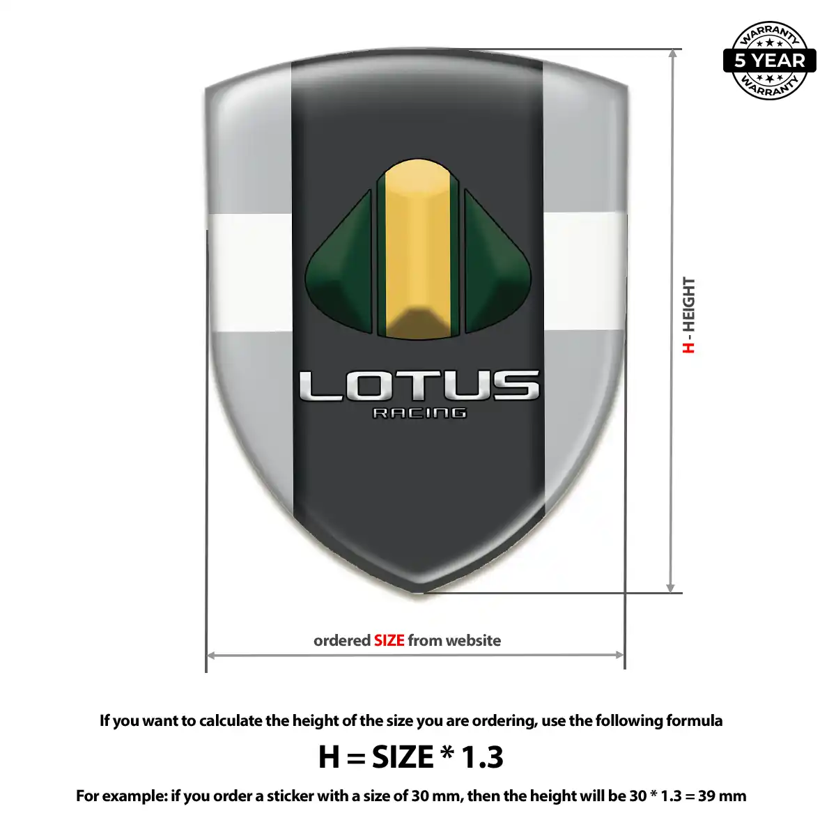Lotus Car Emblem Sticker Superior Craft