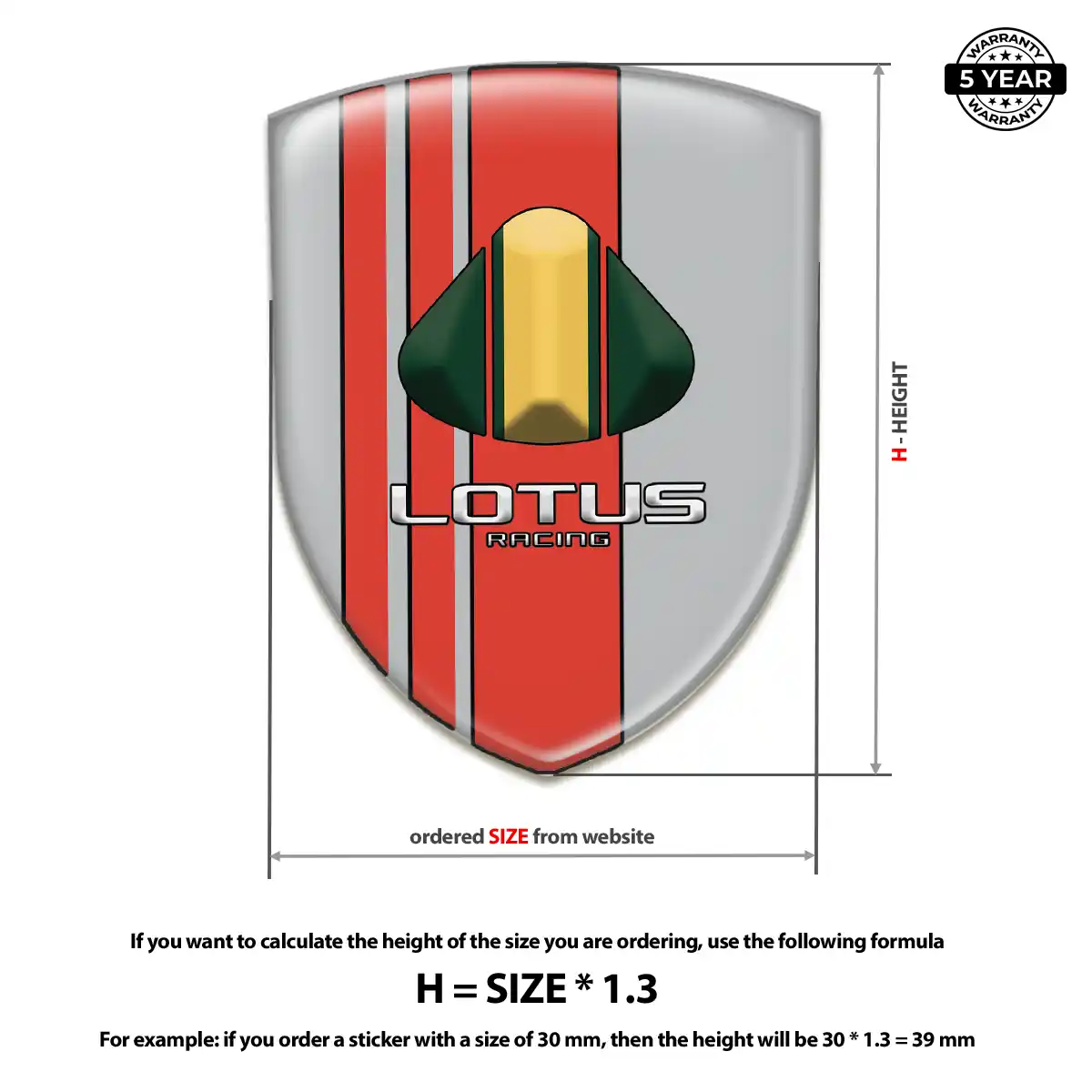 Lotus Car Logo Decal Cabin Style