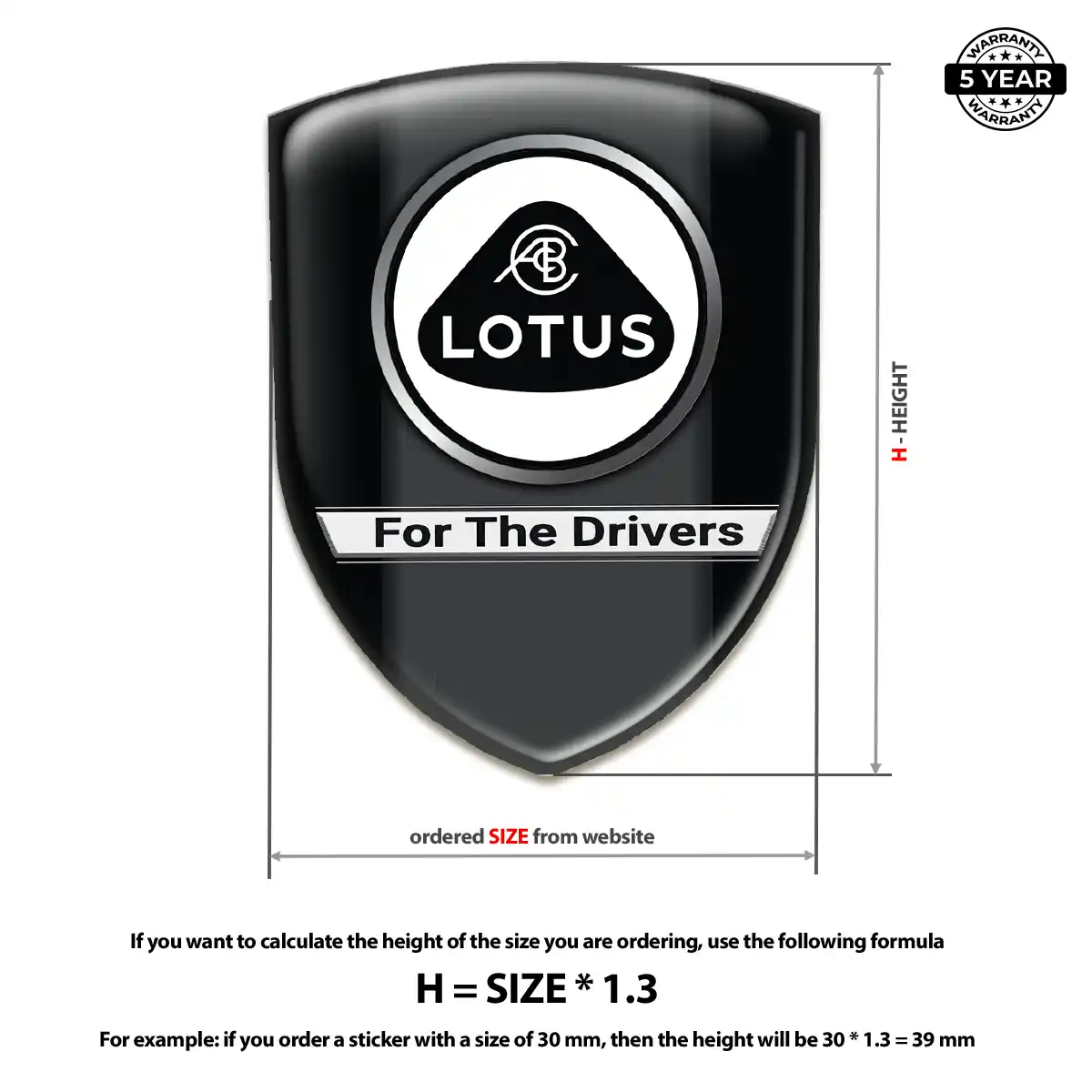 Lotus Car Logo Decal Deluxe Edition