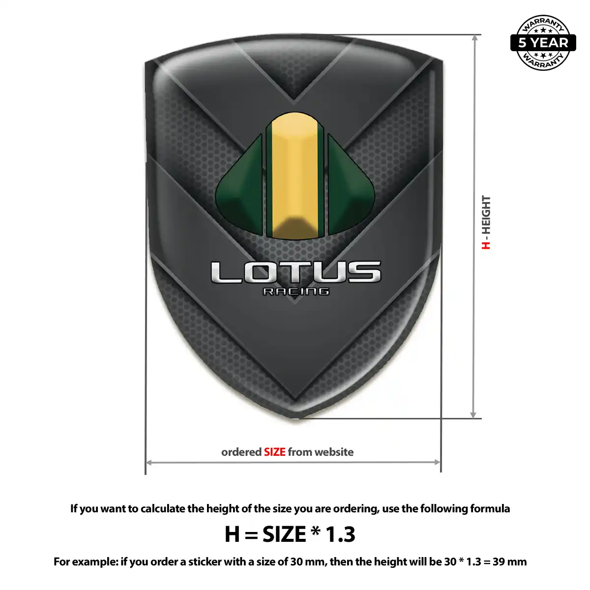 Lotus Car Logo Decal Exclusive Series