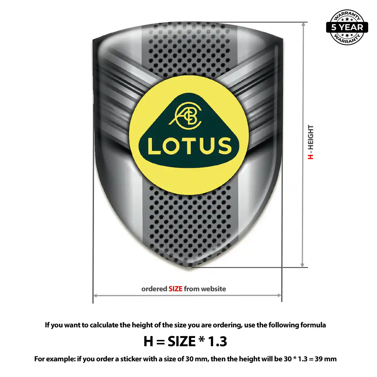 Lotus Car Logo Decal Exterior Luxe