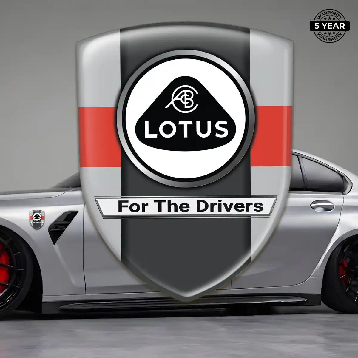 Lotus Car Logo Decal Interior Elegance