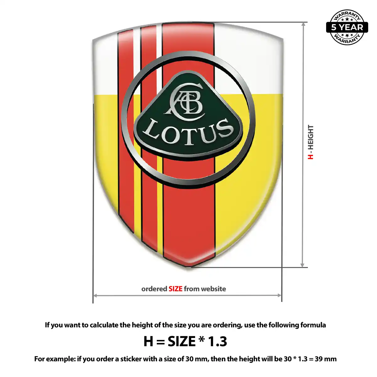 Lotus Car Logo Decal Interior Luxe