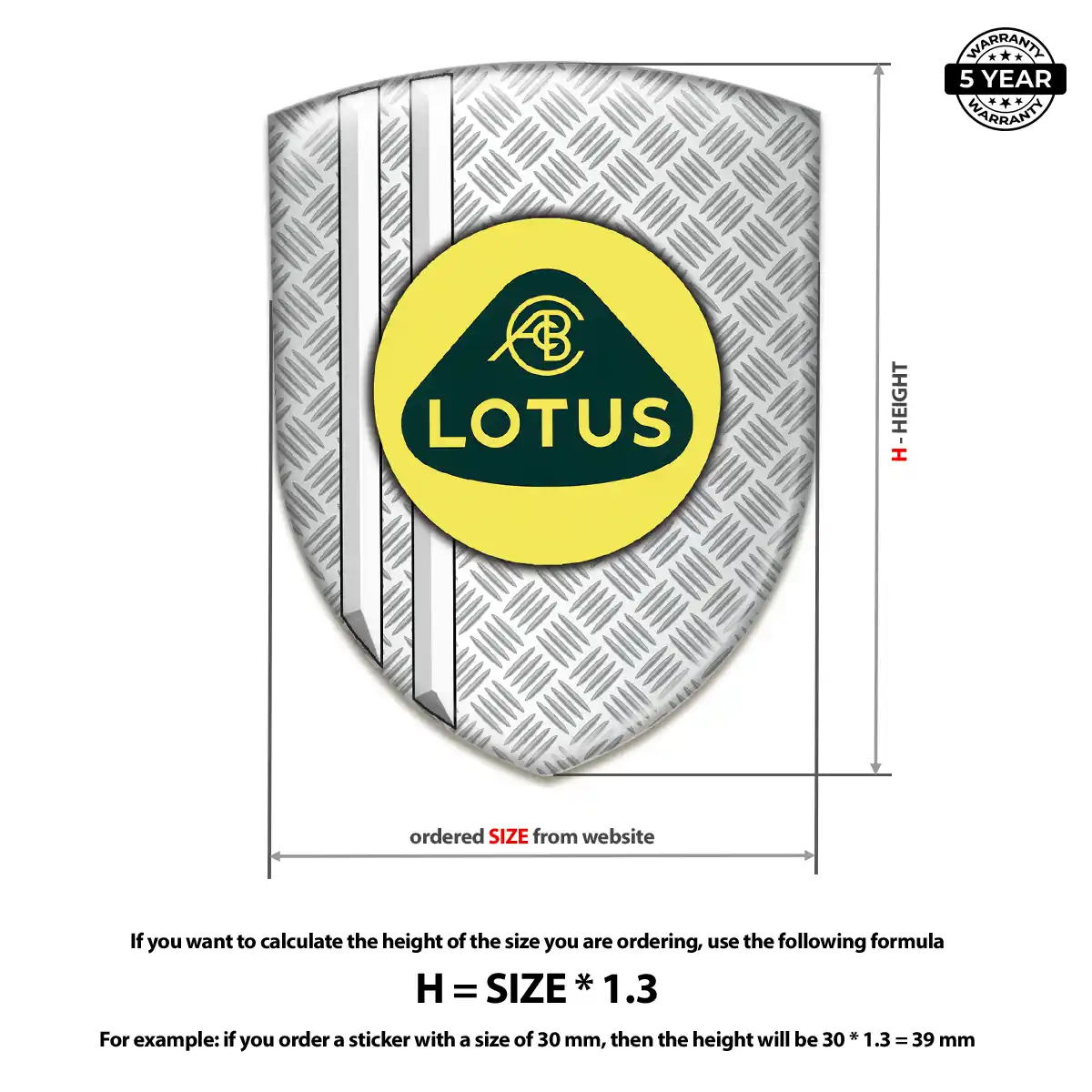 Lotus Car Logo Decal Outer Style