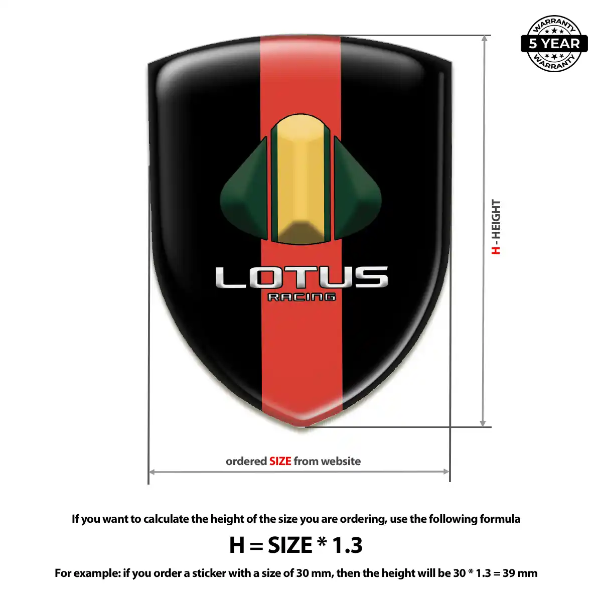 Lotus Car Logo Decal Prime Quality