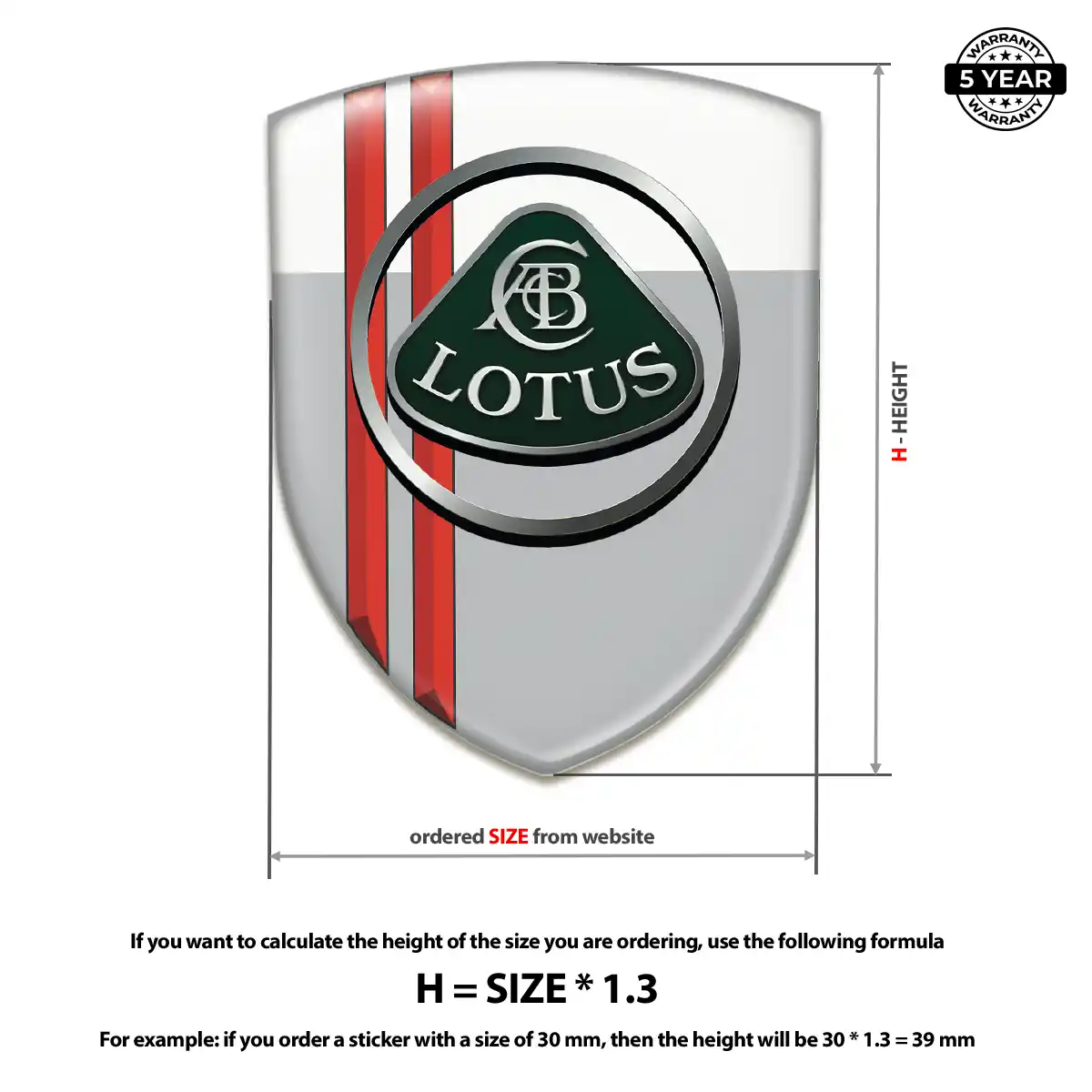 Lotus Car Logo Decal Refined Design