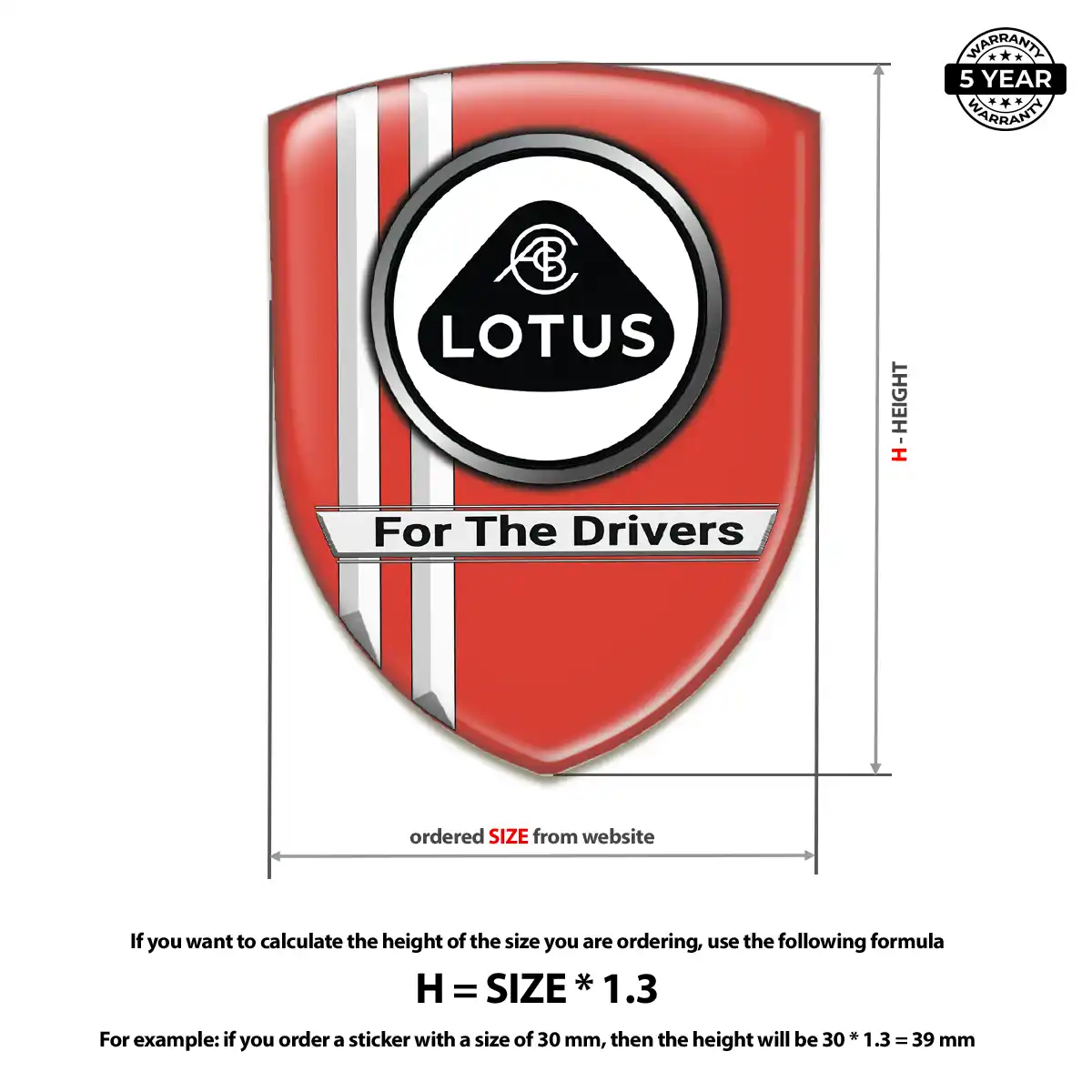 Lotus Crest Emblem Cabin Style