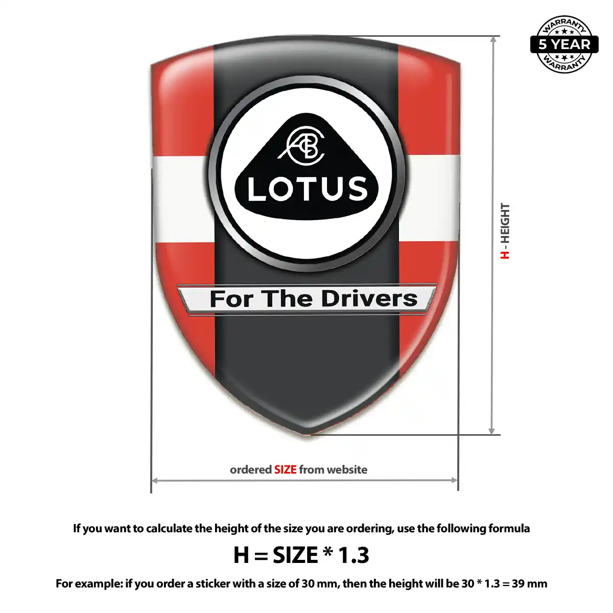 Lotus Crest Emblem Resin Elite