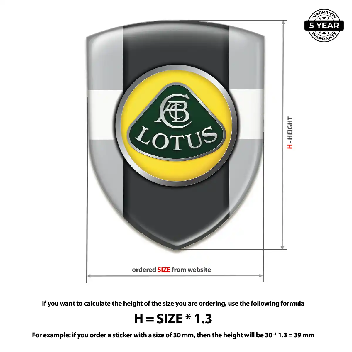 Lotus Crest Emblem Resin Luxe