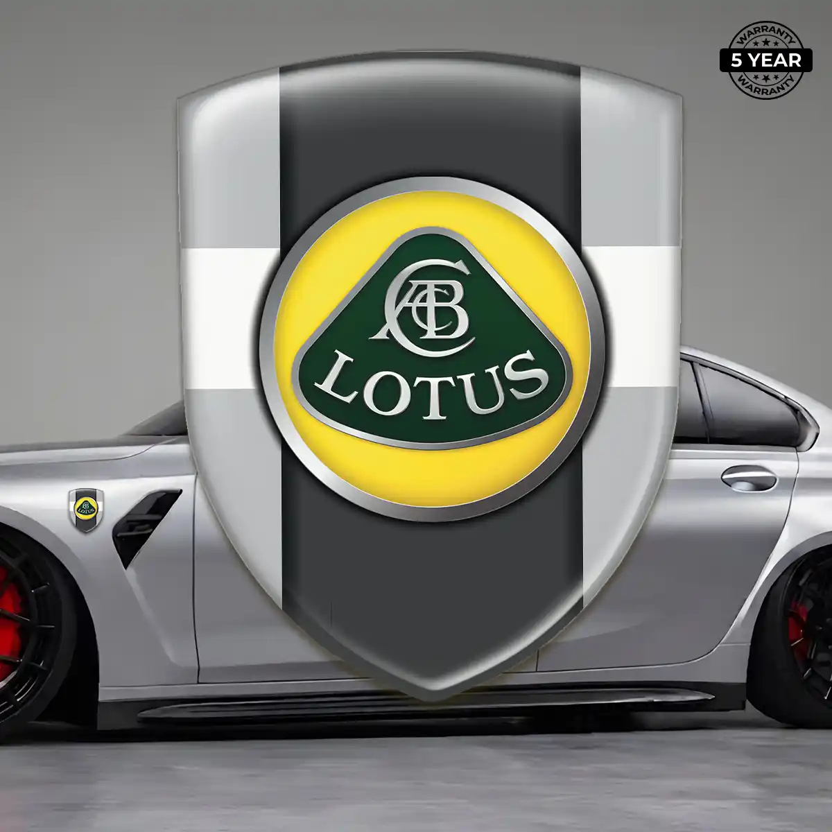 Lotus Crest Emblem Resin Luxe