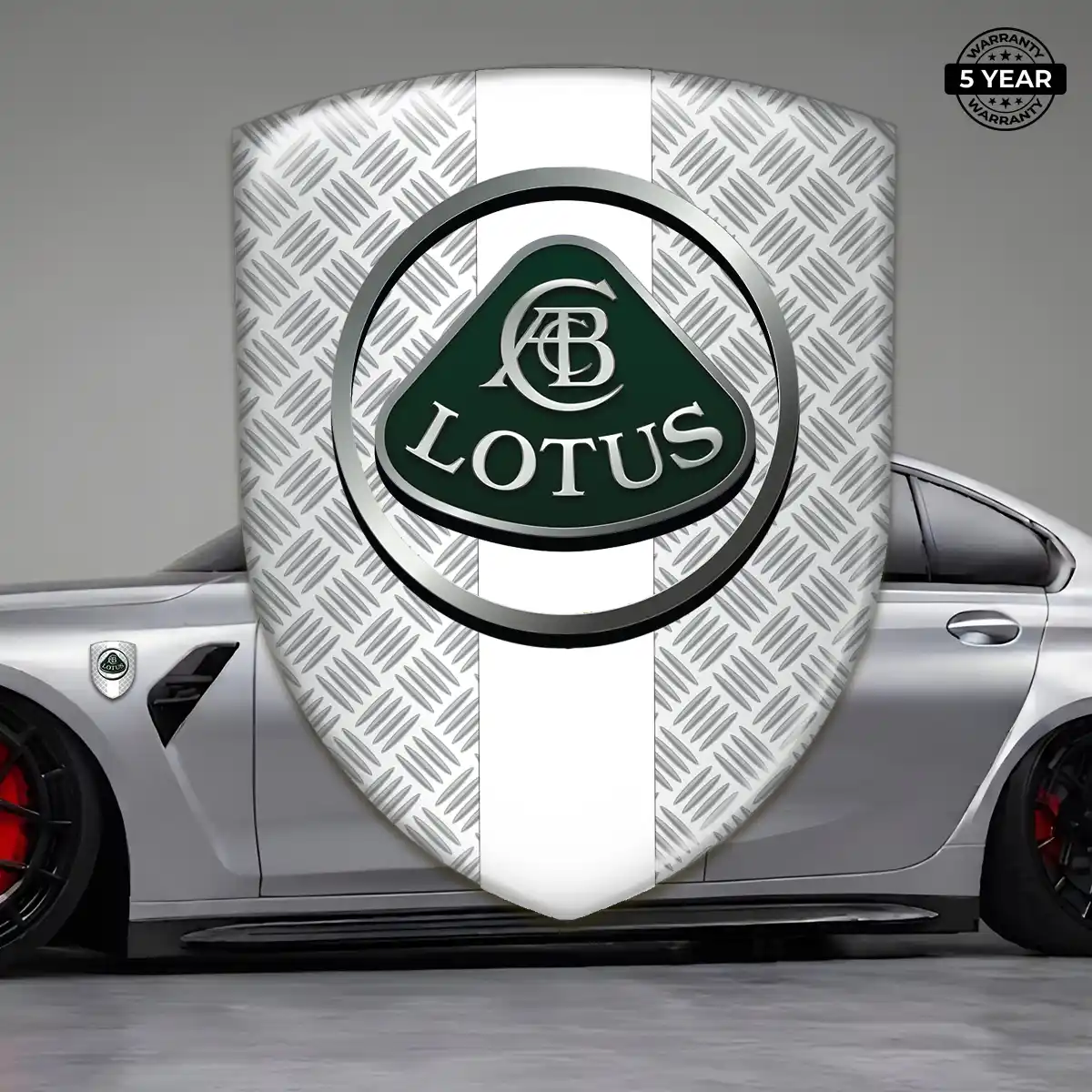 Lotus Crest Logo Emblem Cabin Style