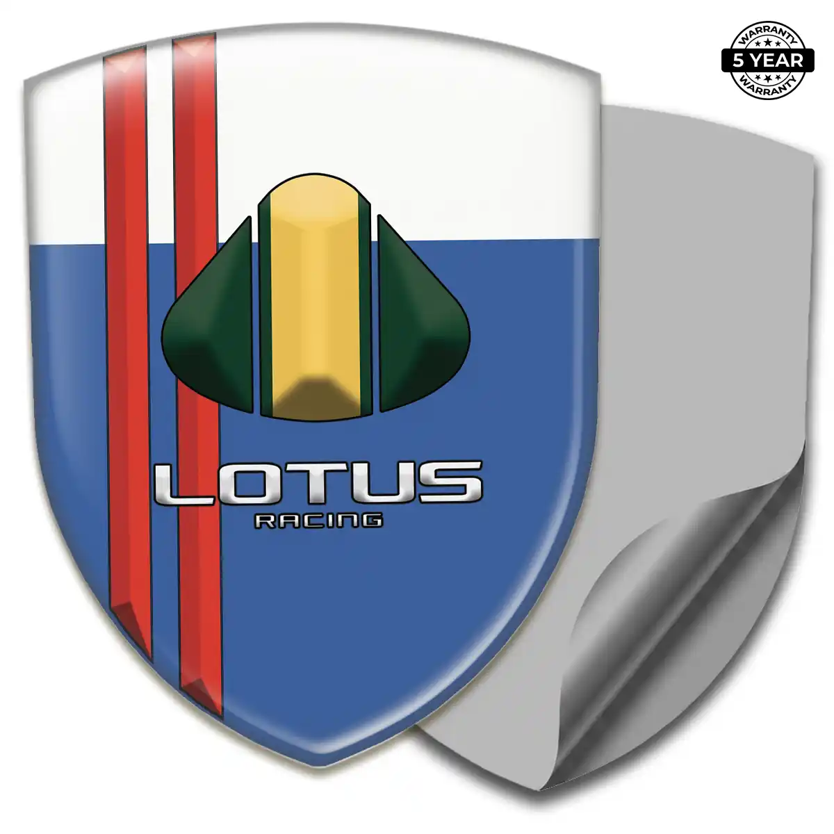 Lotus Crest Logo Emblem Resin Luxe